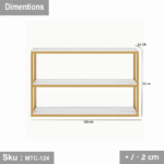 Electrostatic painted metal console - MTC-124 - Image 3