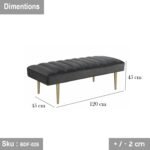 High Quality MDF Wooden Banket - BDF-026 - 120cmX45cm - Image 2