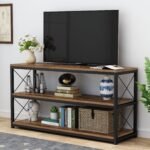 Console Sofa Table with Open Shelf, Industrial TV Stand - Image 7