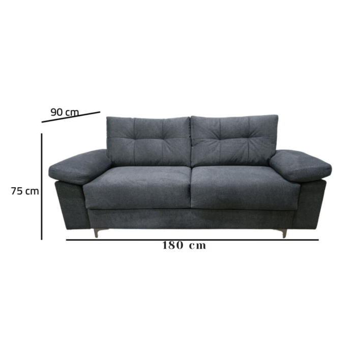 Modern mobile fixed sofa - red beech wood - HST-124 - Image 3