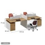 Spanish MDF wood workstation - CEM-001 - Image 3