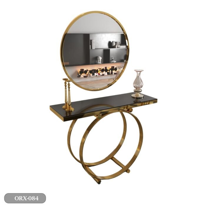 Stainless Steel Console and Mirrors - ORX-084 - Image 2