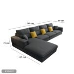 Beech wood corner with linen or velvet fabric - KYN-027 - Image 2