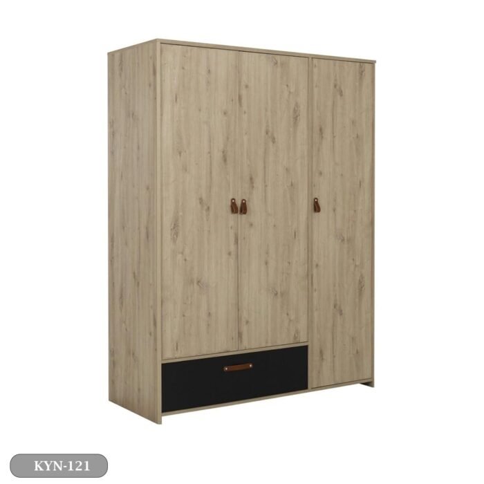 MDF wood wardrobe with HPL layer - KYN-121 - Image 2