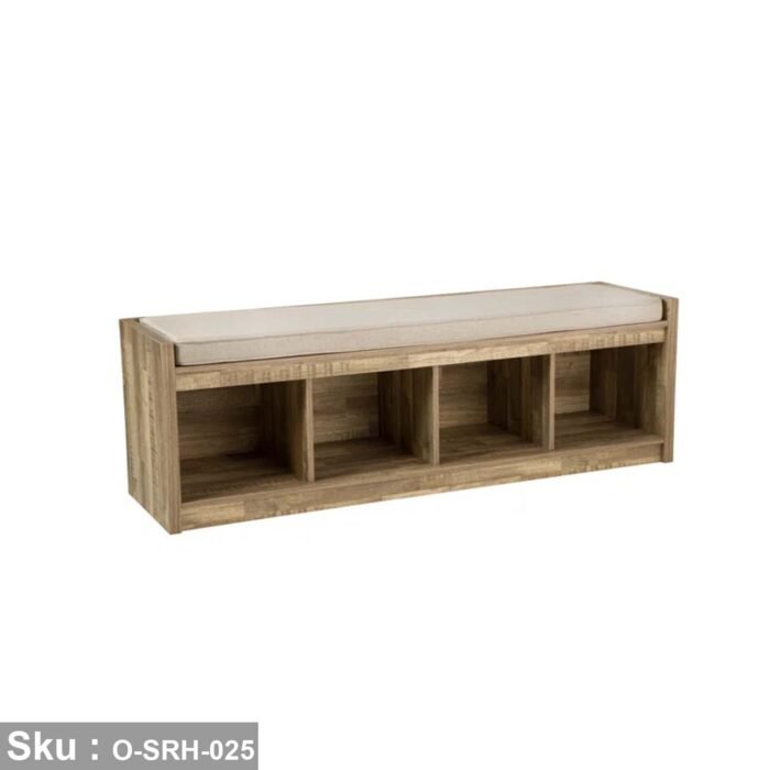 High-quality MDF wooden shoe rack - O-SRH-025 - Image 2