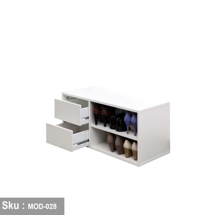 MDF wooden shoe cabinet 18 mm - MOD-028 - Image 2