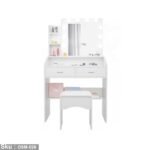 High quality MDF wood dresser with pouf - OSM-046 - Image 2