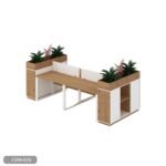 Spanish MDF quad workstation - CEM-020 - Image 2