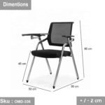 Metal Lecture Chair - Leather - OMD-336 - Image 3