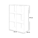 White MDF bookcase - 89x60x28 cm - OSM-530 - Image 2