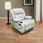 Lazy Boy red beech wood and imported suede leather - GAL-010