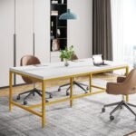 Conference Table, 6FT Rectangle Meeting Table Executive Desk - Image 4