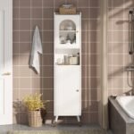 Storage Cabinet, 67?? Bathroom Cabinet with 2 Doors and 6 Shelves - Image 7