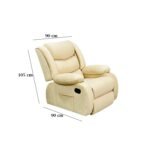 Lazy Boy red beech wood and imported suede leather - GAL-007 - Image 3