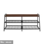Shoe rack, steel and wood - SRS-029 - Image 2