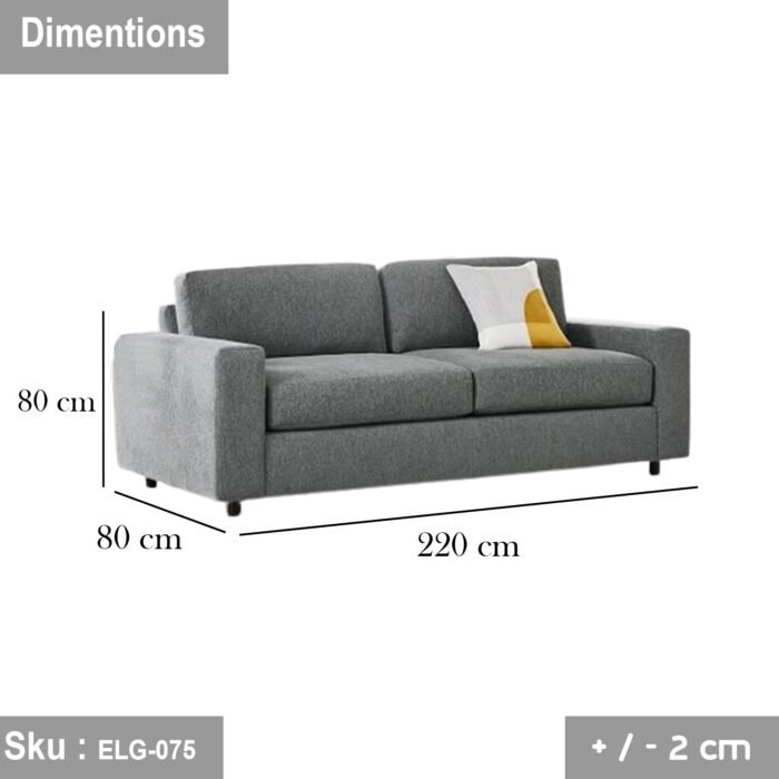 Beech wood sofa - ELG-075 - 220 * 80 - Image 3