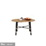 Dining set 4 chairs and table of rattan - OS-241 - Image 2