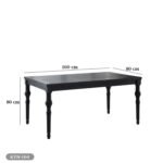 Dining table - 6 pieces of beech wood and high-quality MDF - KYN-164 - Image 2