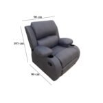 Lazy Boy red beech wood and imported suede leather - GAL-002 - Image 3