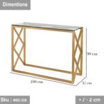 Iron console with electrostatic paint - Image 2