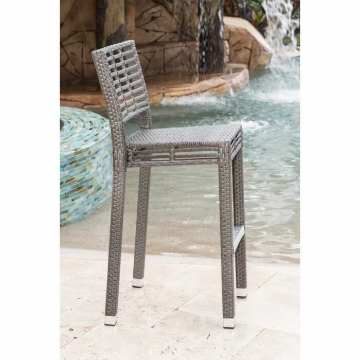 Locman rattan bar chair for restaurants and cafes - Image 1