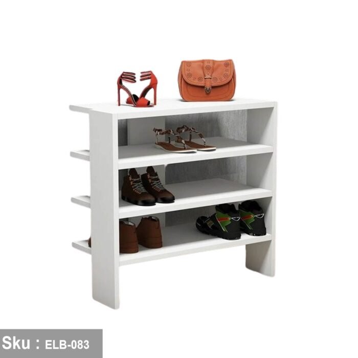 Friedbert shoe rack 60 * 64 MDF wood - Image 2