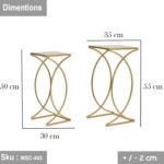 Barilla side table, iron, electrostatic paint - Image 2