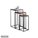 Side table made of MDF wood and metal - WAF-047 - Image 2