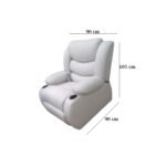 Lazy Boy red beech wood and imported suede leather - GAL-003 - Image 2