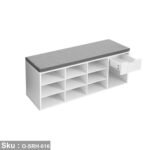 High-quality MDF wooden shoe rack - O-SRH-016 - Image 2