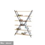 Steel and wood shelving unit - SRS-057 - Image 2