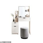 High quality MDF wood dresser with pouf - OSM-051 - Image 2