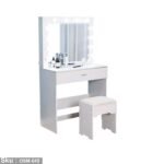 High quality MDF wood dresser with pouf - OSM-045 - Image 2