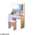 High quality MDF wood dresser with pouf - OSM-053 - Image 2