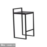 Wooden MDF and steel bar chair - OUBE-111 - Image 2