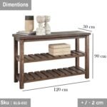 Natural wood console - 120X 90 - ELG-032 - Image 3