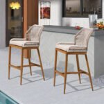 Siran 2 Wooden Beech Bar Stools OS-001 - Image 5