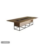 Meeting tab- 240x120 - Spanish MDF wood with metal chassis - CEM-029 - Image 2