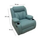 Lazy Boy red beech wood and imported suede leather - GAL-004 - Image 3