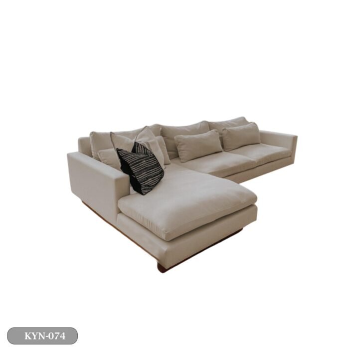 Beech wood corner with linen or velvet fabric - KYN-074 - Image 2