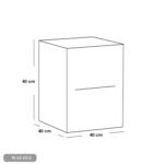 Modern MDF Wood Commode - WAF-014 - Image 2