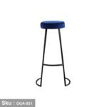 Plush Fabric Bar Stool - 45x78cm - OUA-021 - Image 2