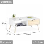 High quality MDF wood coffee table - HFS-034 - Image 2