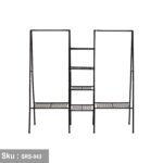 Steel and wood clothes rack - SRS-043 - Image 2