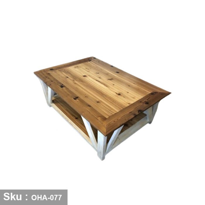 Swedish Wood Coffee Table - OHA-077 - Image 2