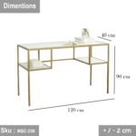 I will give you an electrostatic painted iron console. - Image 2