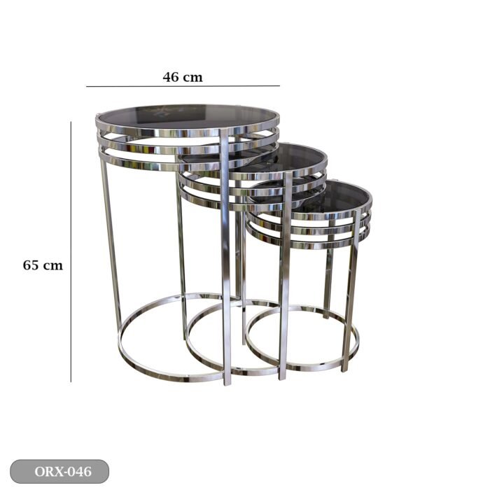 Stainless Steel Side Table - ORX-046 - Image 3