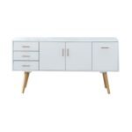 Spanish MDF and white PVC buffet - 75 x 150 x 40 cm - OSM-586 - Image 3