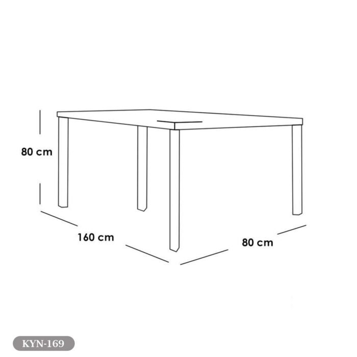 Dining table - 6 pieces of high quality beech wood - KYN-169 - Image 2