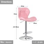 Hydraulic Stainless steel Bar Stool - OUA-014 - Image 3